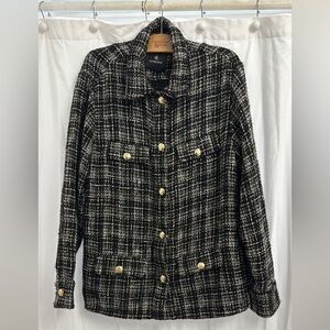 Anine Bing Corey Jacket - Metallic Plaid